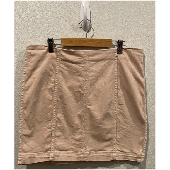 FREE PEOPLE Dusty Pink Mini Skirt - Picture 3 of 5